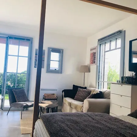 Apartamento Bel Air Studios-terrasse Couverte-jardinet-vue Pont De Normandie-parking Privé Honfleur