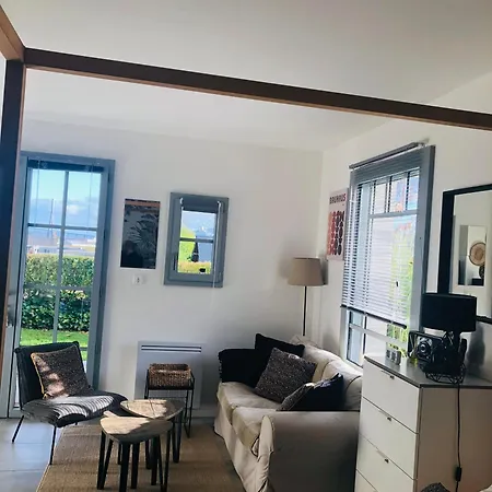 Bel Air Studios-terrasse Couverte-jardinet-vue Pont De Normandie-parking Prive Honfleur