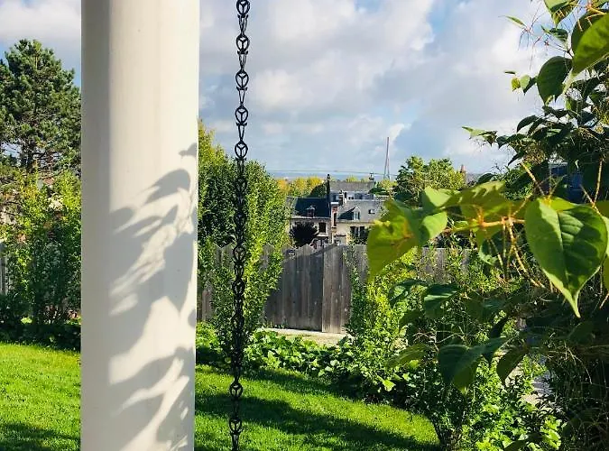 Bel Air Studios-terrasse Couverte-jardinet-vue Pont De Normandie-parking Prive * 옹플뢰르