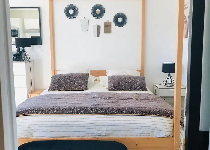 Bel Air Studios-terrasse Couverte-jardinet-vue Pont De Normandie-parking Prive * 옹플뢰르